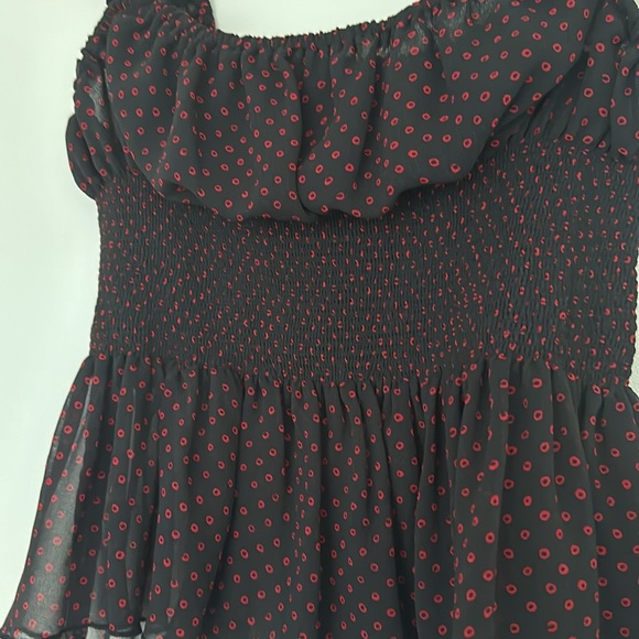 NWOT Urban Outfitters Black and Red Patterned Top - Picture 3 of 5